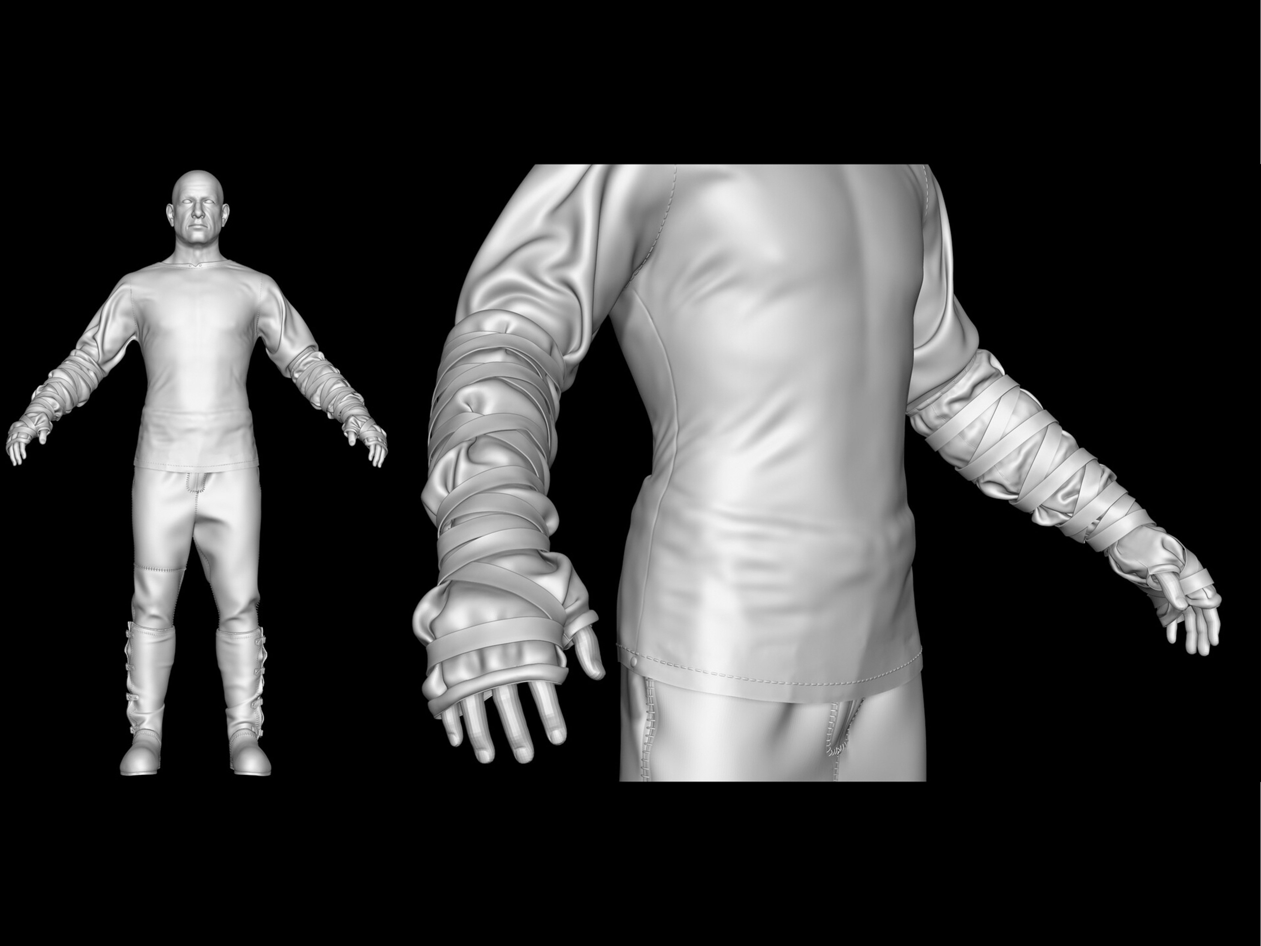 Čovjek iz Srednjeg Vijeka 3D model 6