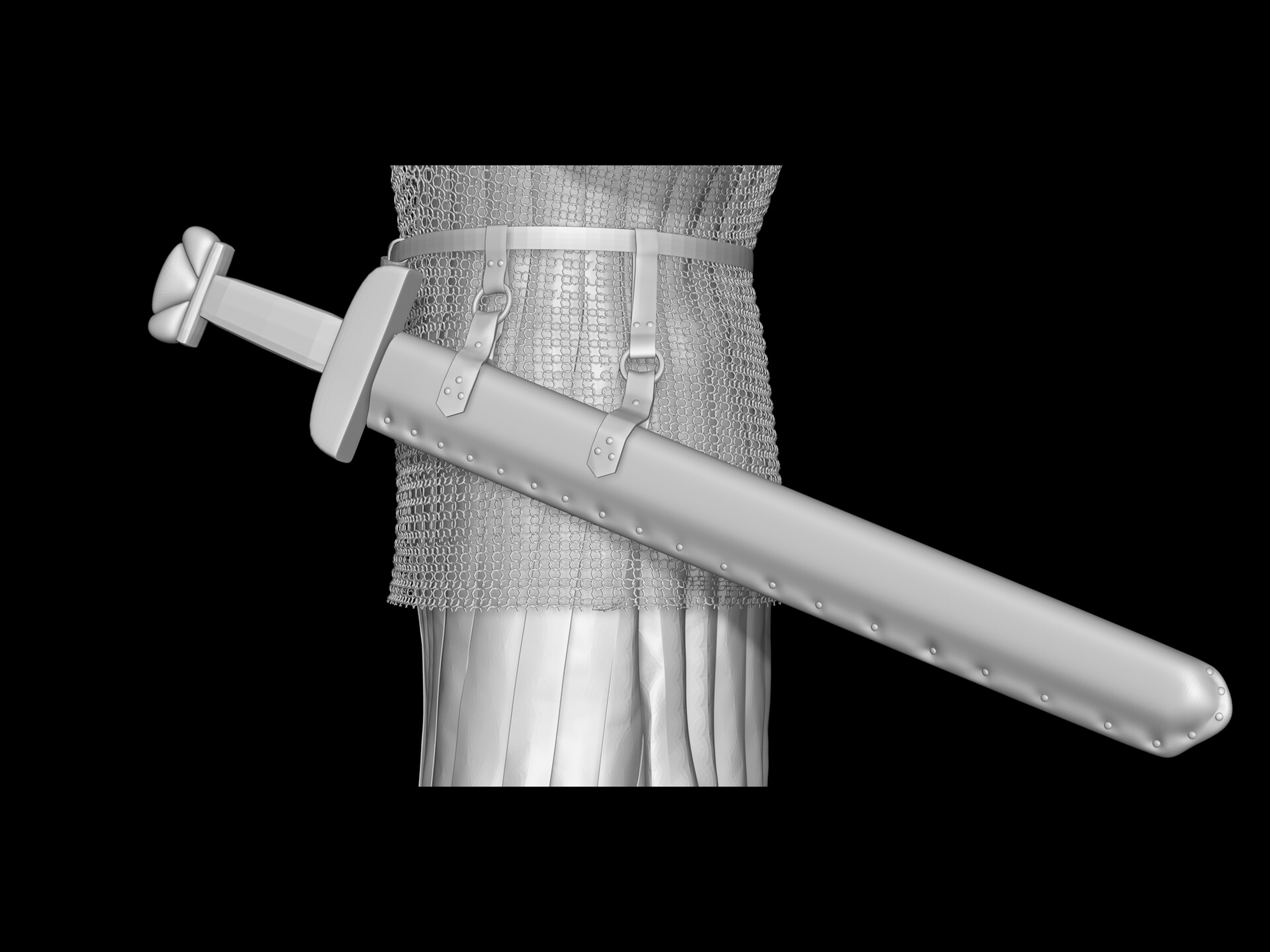 Čovjek iz Srednjeg Vijeka 3D model 8