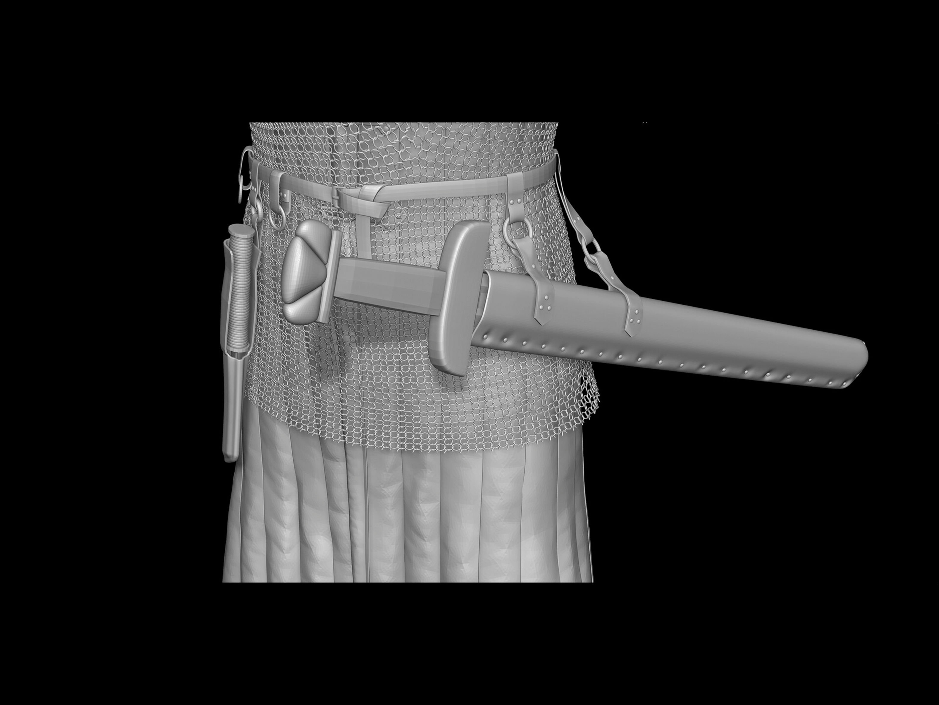 Čovjek iz Srednjeg Vijeka 3D model 9