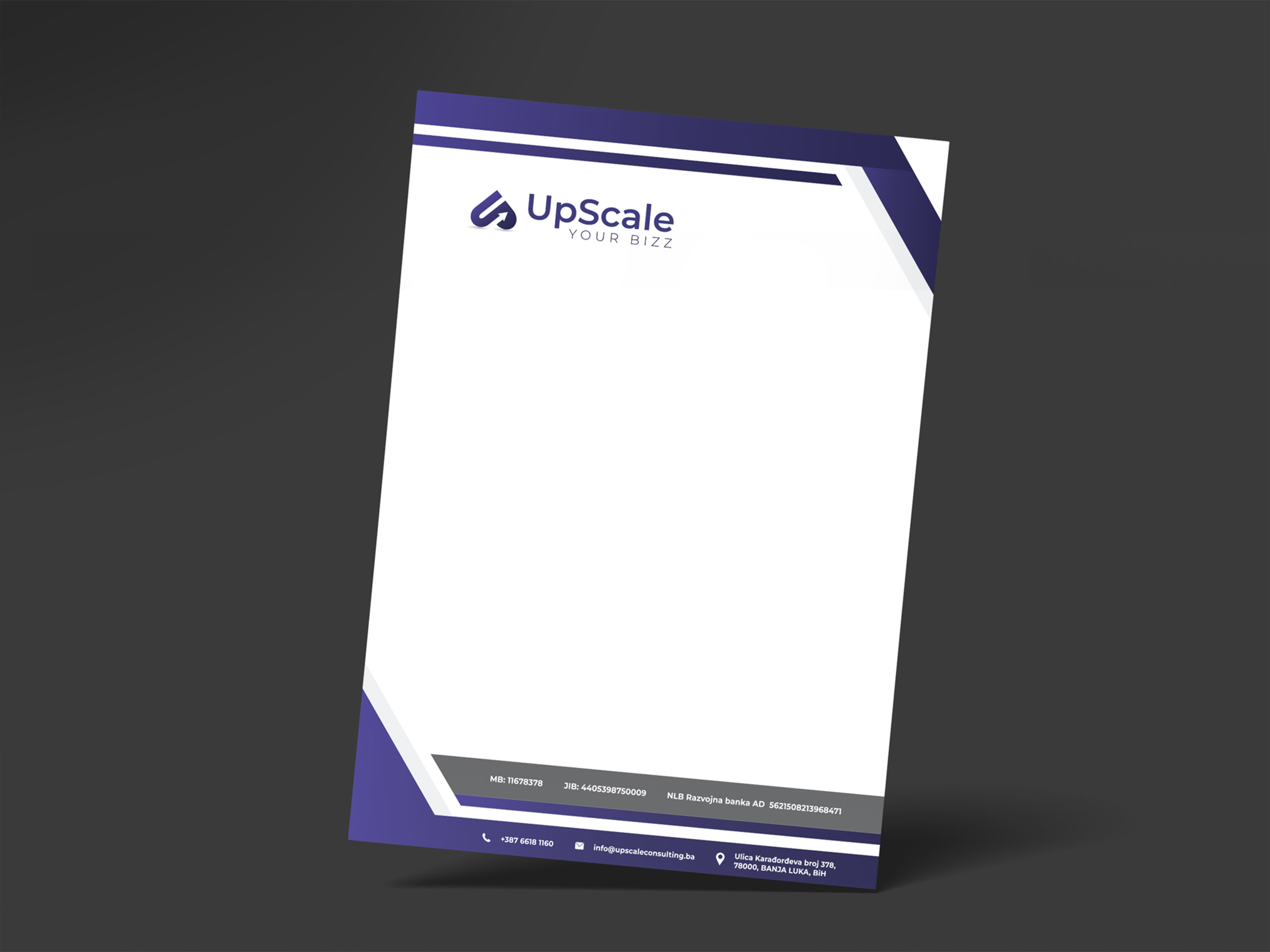 Upscale brand identity