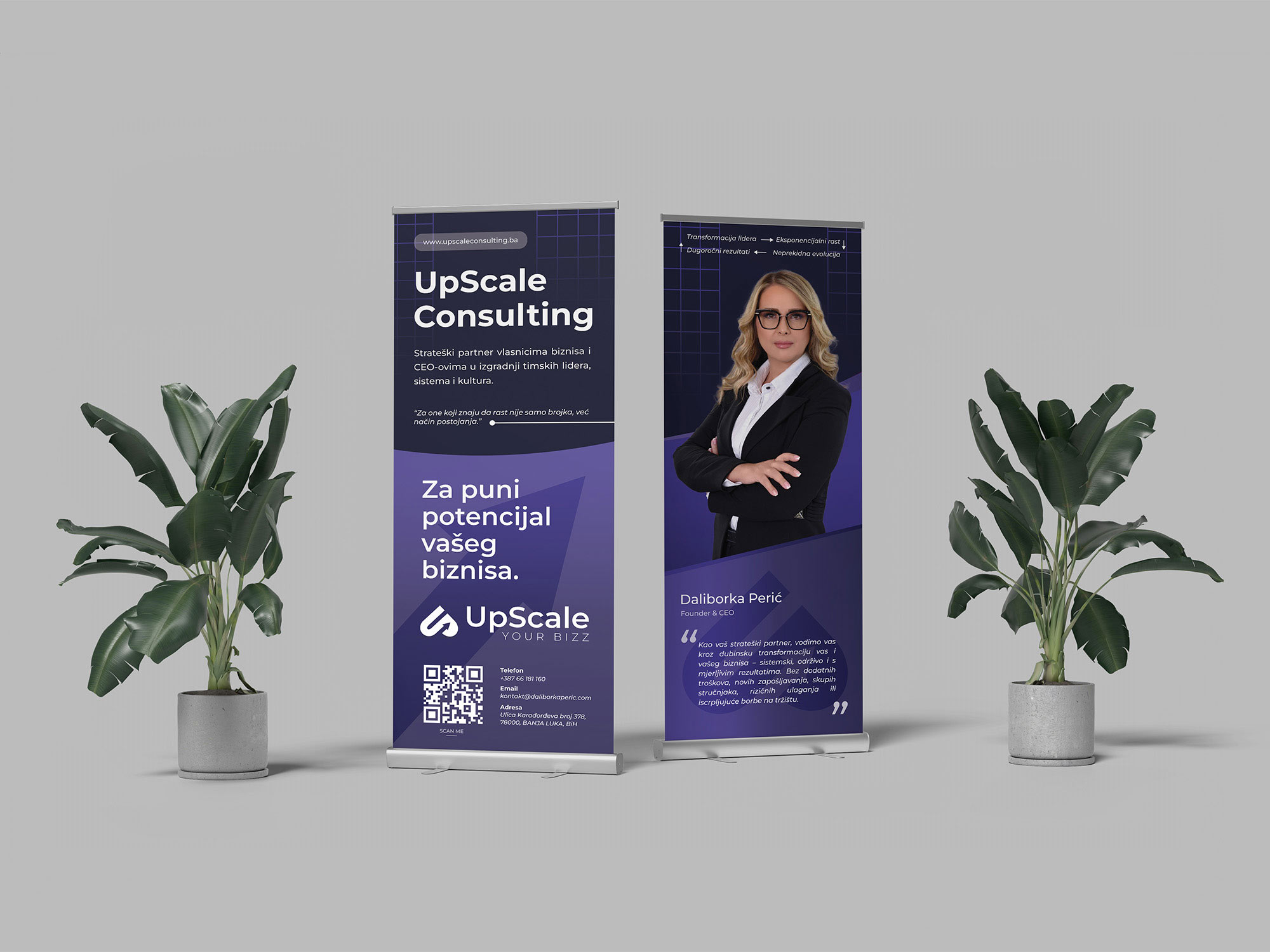 Upscale brand identity