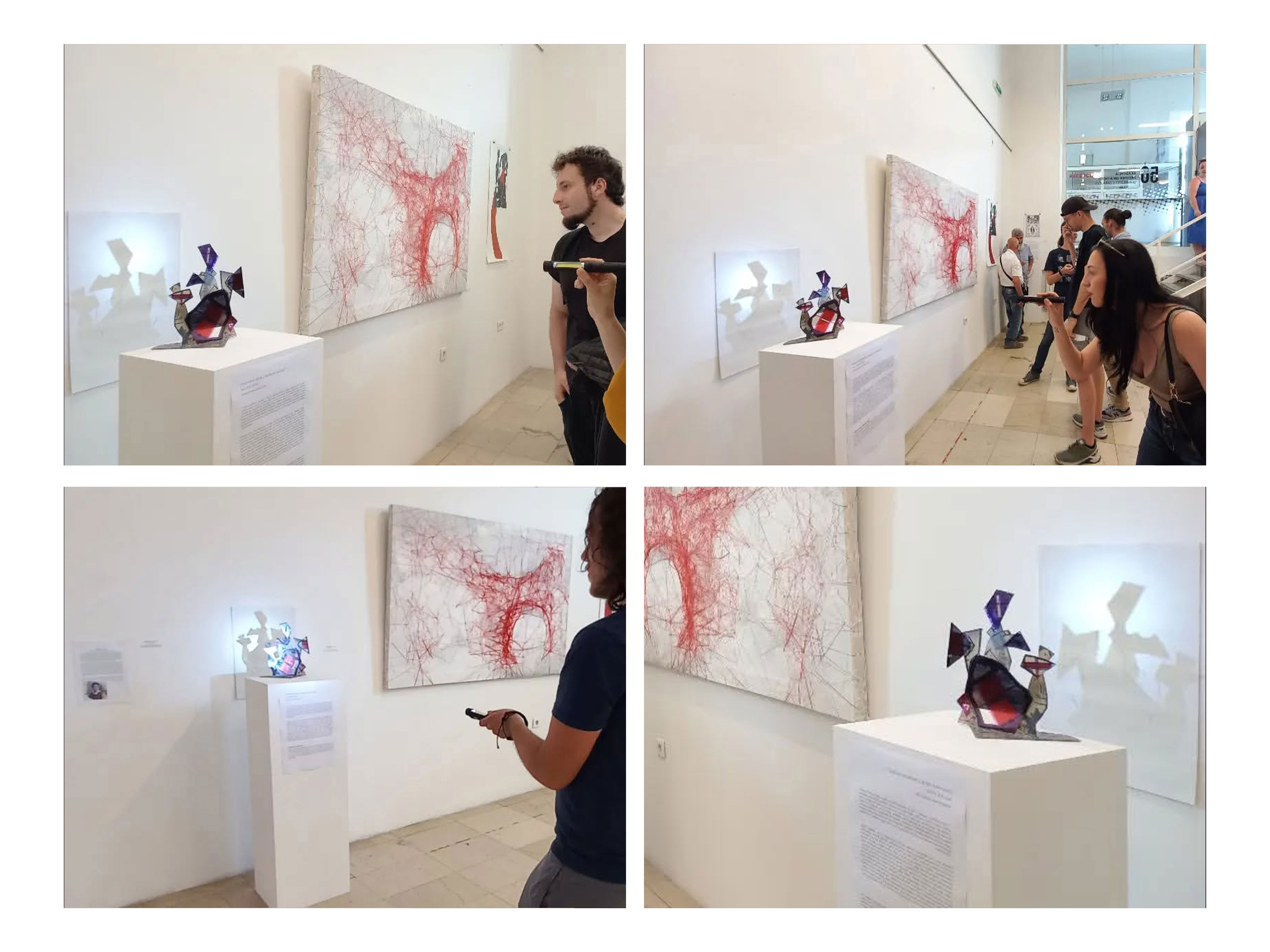 Interaktivno umjetničko djelo Sjene, Izložba na Akademiji Likovnih Umjetnosti, 2022